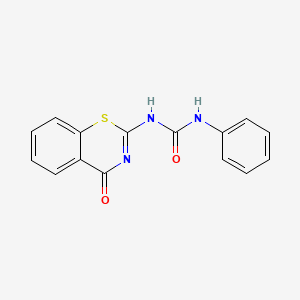 molecular formula C15H11N3O2S B11639103 1-(4-Oxo-3,4-dihydro-benzo[e][1,3]thiazin-2-ylidene)-3-phenyl-urea 