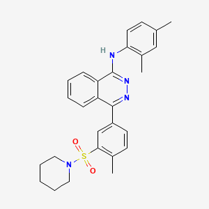 N-(2,4-dimethylphenyl)-4-[4-methyl-3-(piperidin-1-ylsulfonyl)phenyl]phthalazin-1-amine