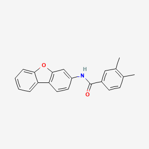 molecular formula C21H17NO2 B11639121 N-(dibenzo[b,d]furan-3-yl)-3,4-dimethylbenzamide 