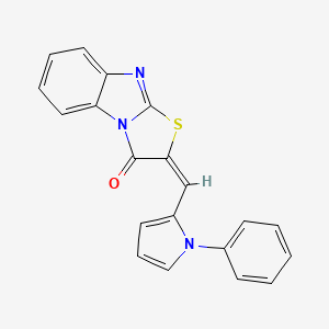 2-[(1-Phenylpyrrol-2-yl)methylene]-1,3-thiazolidino[3,2-a]benzimidazol-3-one