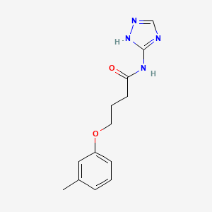 4-(3-methylphenoxy)-N-(4H-1,2,4-triazol-3-yl)butanamide