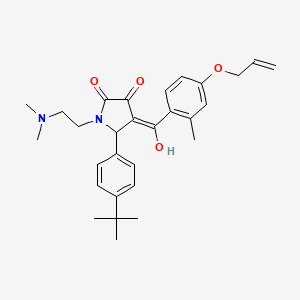 5-(4-tert-butylphenyl)-1-[2-(dimethylamino)ethyl]-3-hydroxy-4-[2-methyl-4-(prop-2-en-1-yloxy)benzoyl]-2,5-dihydro-1H-pyrrol-2-one