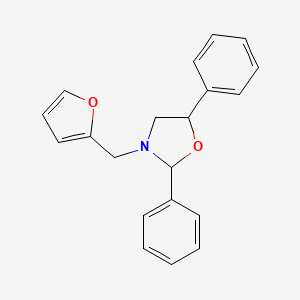 3-(Furan-2-ylmethyl)-2,5-diphenyl-1,3-oxazolidine