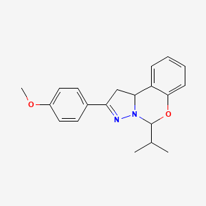 2-(4-Methoxyphenyl)-5-(propan-2-yl)-1,10b-dihydropyrazolo[1,5-c][1,3]benzoxazine