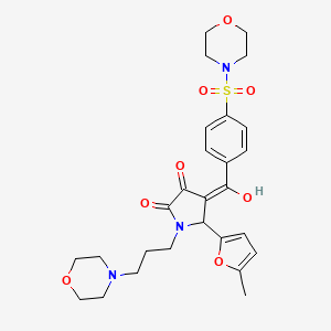 3-hydroxy-5-(5-methylfuran-2-yl)-1-[3-(morpholin-4-yl)propyl]-4-{[4-(morpholin-4-ylsulfonyl)phenyl]carbonyl}-1,5-dihydro-2H-pyrrol-2-one