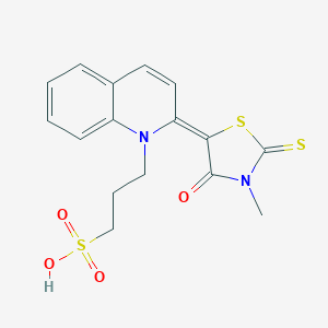 molecular formula C16H16N2O4S3 B11639254 3-[(2E)-2-(3-methyl-4-oxo-2-thioxo-1,3-thiazolidin-5-ylidene)quinolin-1(2H)-yl]propane-1-sulfonic acid 