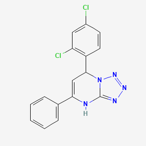 molecular formula C16H11Cl2N5 B11639306 7-(2,4-Dichlorophenyl)-5-phenyl-3,7-dihydrotetrazolo[1,5-a]pyrimidine 