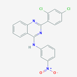 2-(2,4-dichlorophenyl)-N-(3-nitrophenyl)quinazolin-4-amine