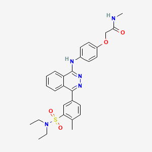 2-[4-({4-[3-(diethylsulfamoyl)-4-methylphenyl]phthalazin-1-yl}amino)phenoxy]-N-methylacetamide