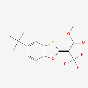 Methyl (2E)-2-(5-tert-butyl-1,3-benzoxathiol-2-ylidene)-3,3,3-trifluoropropanoate