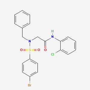 2-(N-Benzyl4-bromobenzenesulfonamido)-N-(2-chlorophenyl)acetamide