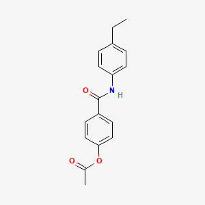 4-[(4-Ethylphenyl)carbamoyl]phenyl acetate