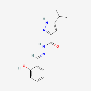 N'-(2-Hydroxybenzylidene)-3-isopropyl-1H-pyrazole-5-carbohydrazide