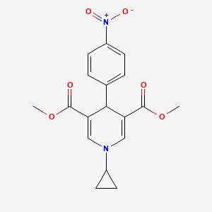 Dimethyl 1-cyclopropyl-4-(4-nitrophenyl)-1,4-dihydropyridine-3,5-dicarboxylate