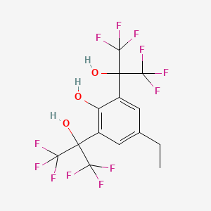 4-Ethyl-2,6-bis(1,1,1,3,3,3-hexafluoro-2-hydroxypropan-2-yl)phenol