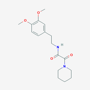 molecular formula C17H24N2O4 B11639748 N-[2-(3,4-dimethoxyphenyl)ethyl]-2-oxo-2-(piperidin-1-yl)acetamide 