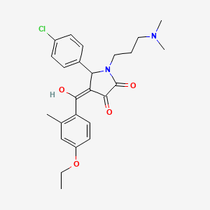 5-(4-chlorophenyl)-1-[3-(dimethylamino)propyl]-4-[(4-ethoxy-2-methylphenyl)carbonyl]-3-hydroxy-1,5-dihydro-2H-pyrrol-2-one