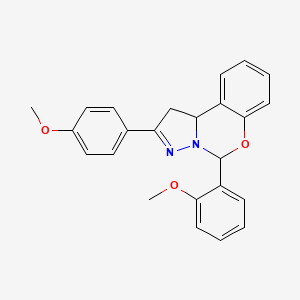 5-(2-Methoxyphenyl)-2-(4-methoxyphenyl)-1,10b-dihydropyrazolo[1,5-c][1,3]benzoxazine