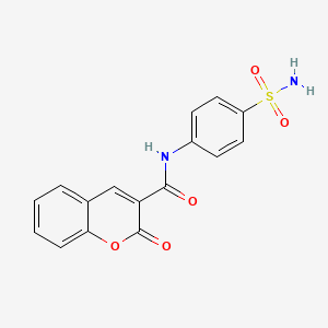 2H-1-Benzopyran-3-carboxamide, N-[4-(aminosulfonyl)phenyl]-2-oxo-