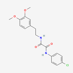 molecular formula C18H19ClN2O4 B11639806 N-(4-chlorophenyl)-N'-[2-(3,4-dimethoxyphenyl)ethyl]ethanediamide 