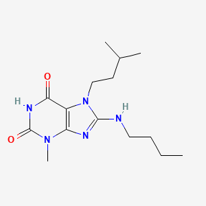 8-(butylamino)-7-isopentyl-3-methyl-1H-purine-2,6(3H,7H)-dione