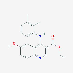 Ethyl 4-[(2,3-dimethylphenyl)amino]-6-methoxyquinoline-3-carboxylate