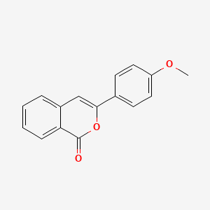 molecular formula C16H12O3 B11639833 3-(4-Methoxyphenyl)-1h-isochromen-1-one CAS No. 29910-92-7