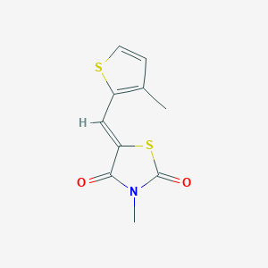 (5Z)-3-methyl-5-[(3-methylthiophen-2-yl)methylidene]-1,3-thiazolidine-2,4-dione