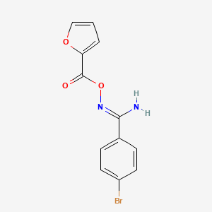 4-bromo-N'-[(furan-2-ylcarbonyl)oxy]benzenecarboximidamide