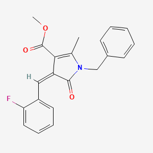 methyl (4Z)-1-benzyl-4-(2-fluorobenzylidene)-2-methyl-5-oxo-4,5-dihydro-1H-pyrrole-3-carboxylate