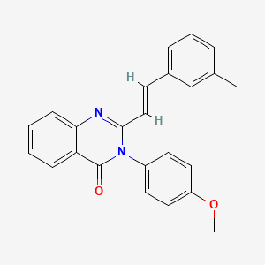 3-(4-methoxyphenyl)-2-[(E)-2-(3-methylphenyl)ethenyl]quinazolin-4(3H)-one