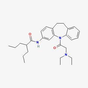 N-{5-[(Diethylamino)acetyl]-10,11-dihydro-5H-dibenzo[B,F]azepin-3-YL}-2-propylpentanamide