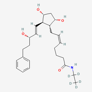 molecular formula C₂₅H₃₂D₅NO₄ B1163990 Bimatoprost D5 