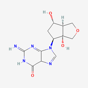 molecular formula C₁₂H₁₅N₅O₄ B1163992 2-Hydroxy-2,3-tetrahydrofuranyl Entecavir 
