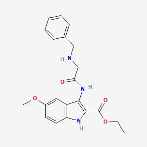 ethyl 3-[(N-benzylglycyl)amino]-5-methoxy-1H-indole-2-carboxylate