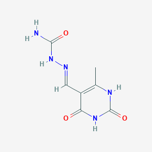 (2E)-2-[(2,4-dihydroxy-6-methylpyrimidin-5-yl)methylidene]hydrazinecarboxamide