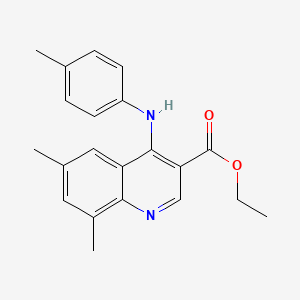 Ethyl 6,8-dimethyl-4-[(4-methylphenyl)amino]quinoline-3-carboxylate