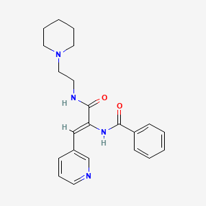 (2Z)-2-(Phenylformamido)-N-[2-(piperidin-1-YL)ethyl]-3-(pyridin-3-YL)prop-2-enamide