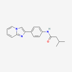 N-(4-(imidazo[1,2-a]pyridin-2-yl)phenyl)-3-methylbutanamide