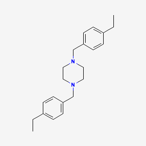 1,4-Bis[(4-ethylphenyl)methyl]piperazine