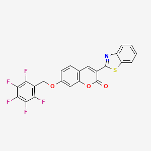 3-(1,3-benzothiazol-2-yl)-7-[(2,3,4,5,6-pentafluorophenyl)methoxy]-2H-chromen-2-one