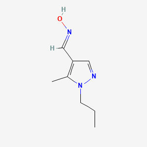 5-Methyl-1-propyl-1H-pyrazole-4-carbaldehyde oxime