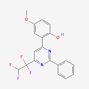 4-Methoxy-2-[2-phenyl-6-(1,1,2,2-tetrafluoroethyl)pyrimidin-4-yl]phenol