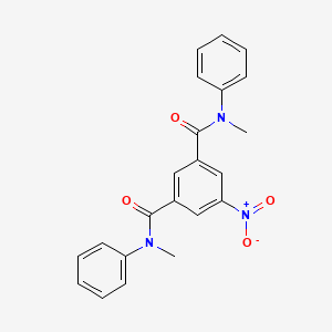 molecular formula C22H19N3O4 B11640139 N,N'-Dimethyl-5-nitro-N,N'-diphenyl-isophthalamide 