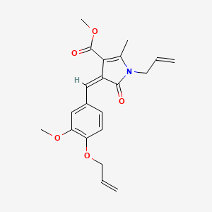 methyl (4Z)-4-[3-methoxy-4-(prop-2-en-1-yloxy)benzylidene]-2-methyl-5-oxo-1-(prop-2-en-1-yl)-4,5-dihydro-1H-pyrrole-3-carboxylate