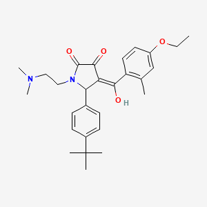 5-(4-tert-butylphenyl)-1-[2-(dimethylamino)ethyl]-4-(4-ethoxy-2-methylbenzoyl)-3-hydroxy-2,5-dihydro-1H-pyrrol-2-one