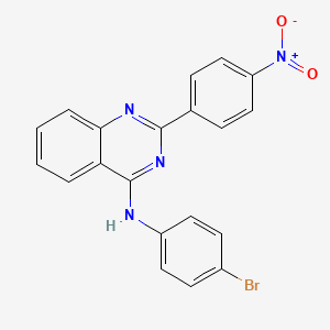 N-(4-bromophenyl)-2-(4-nitrophenyl)quinazolin-4-amine