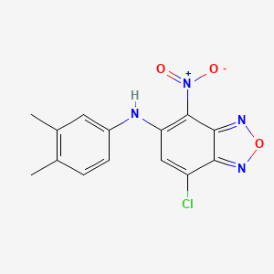 7-chloro-N-(3,4-dimethylphenyl)-4-nitro-2,1,3-benzoxadiazol-5-amine