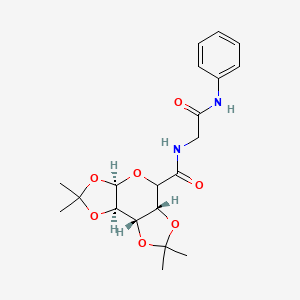 (1S,2R,6R,9R)-N-(2-anilino-2-oxoethyl)-4,4,11,11-tetramethyl-3,5,7,10,12-pentaoxatricyclo[7.3.0.02,6]dodecane-8-carboxamide