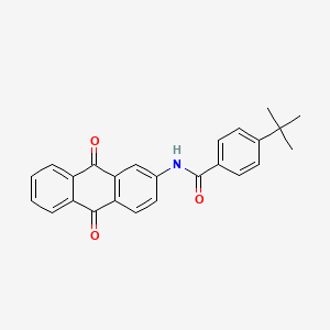 4-tert-butyl-N-(9,10-dioxo-9,10-dihydroanthracen-2-yl)benzamide